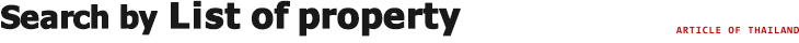 Search from the list of properties throughout Thailand